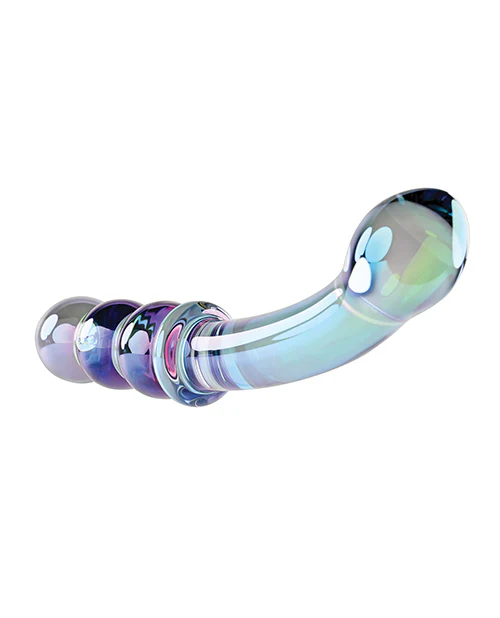 Gender X Lustrous Galaxy Wand Glass Massager Green - Image 5