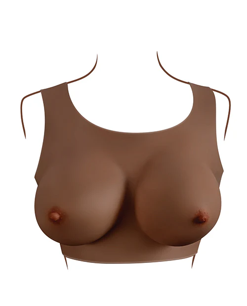 Gender X Realistic Undergarments Plate D-Cup - Dark - Image 6