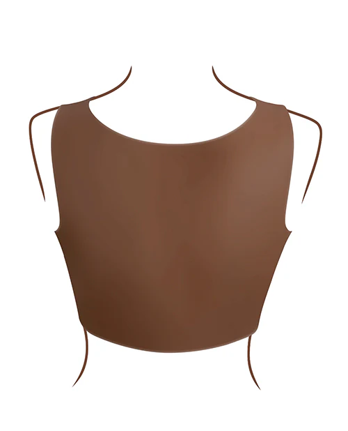 Gender X Realistic Undergarments Plate D-Cup - Dark - Image 7