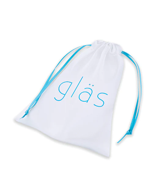 Glas 3.5" Rechargeable Vibrating Beaded Butt Plug - Blue - Image 7