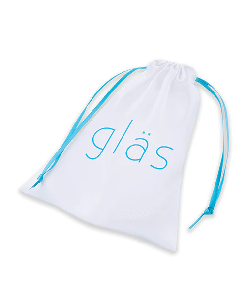 Glas 3.5" Rechargeable Vibrating Butt Plug - Blue - Image 7