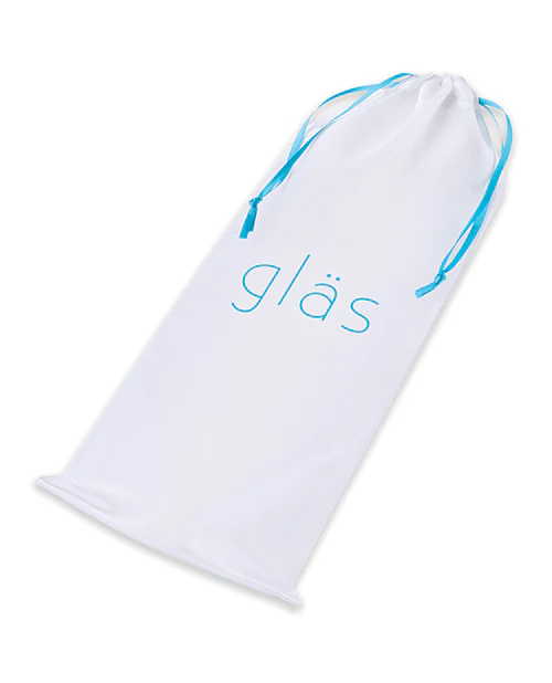 Glas 7" Realistic Curved Glass Dildo w/Veins - Clear - Image 3