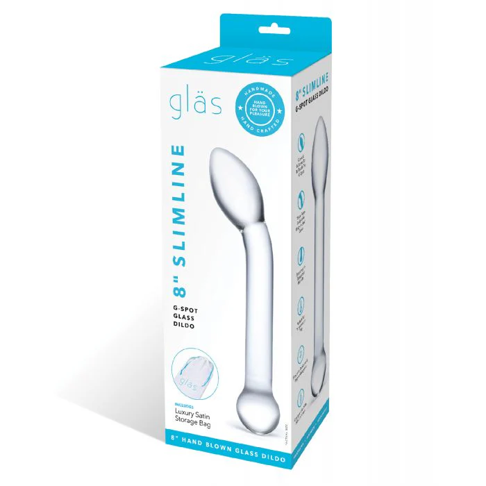 Glas 8" Slimline G-Spot Glass Dildo - Image 5