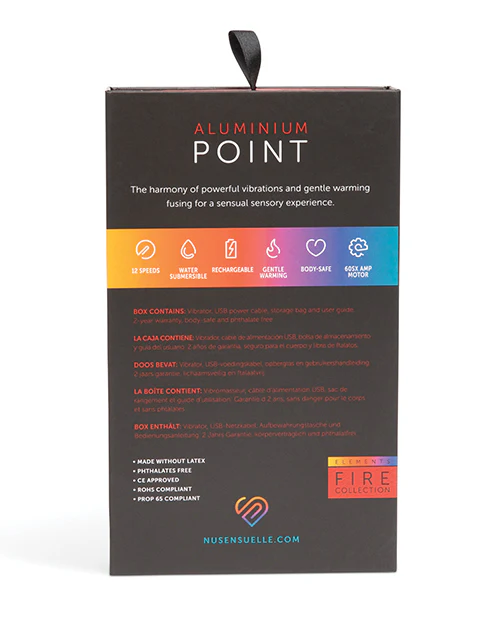 Nu Sensuelle Aluminium Point Rechargeable Bullet - Multicolor - Image 3
