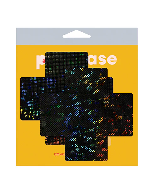 Pastease Coverage Disco Plus X Black One Size Breast Covers - Image 3