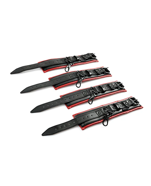 Saffron Spreader Bar & Cuff Set - Red/Black - Image 3