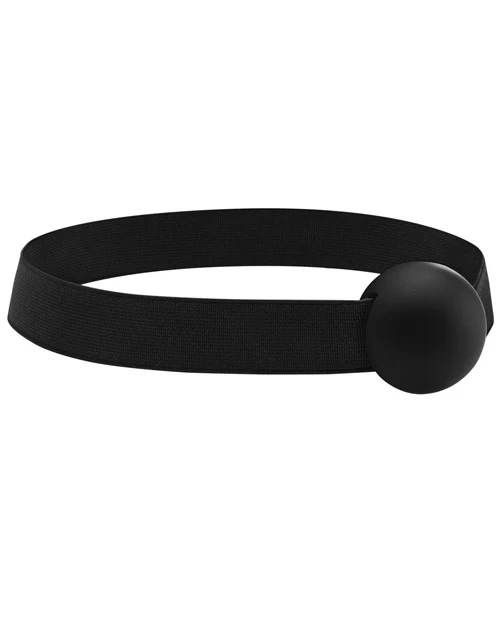 Shots Ouch Elastic Ball Gag - Black - Image 3