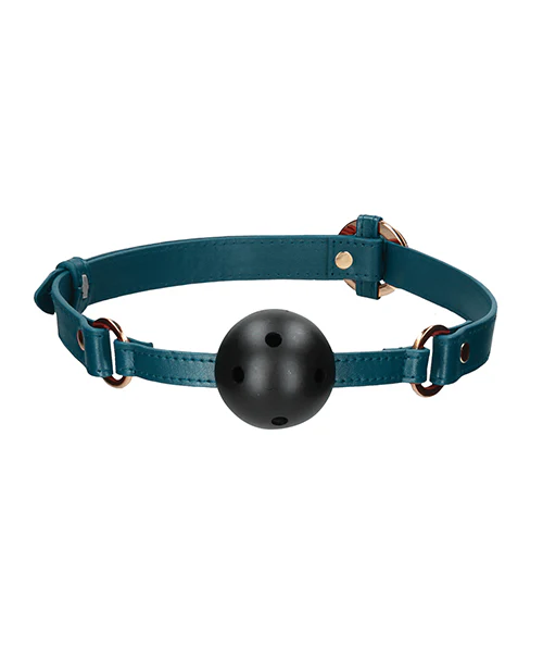 Shots Ouch Halo Breathable Ball Gag - Green - Image 6