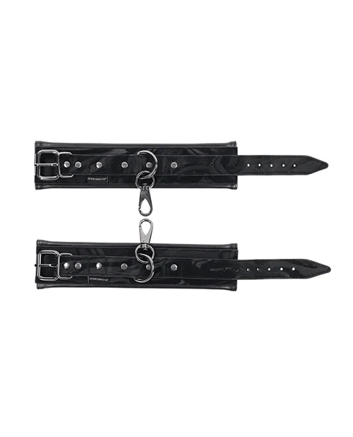 Sportsheets Velvet Noir Handcuffs - Black - Image 6