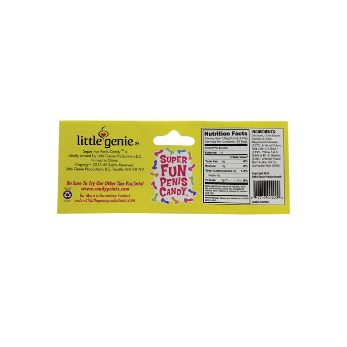 Super Fun Penis Candy Party Favor Assorted Pieces Bag 25 - Image 3